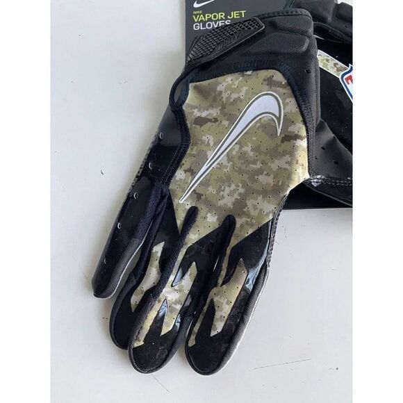 Nike Vapor Jet 6.0 Salute to Service Football Receiver Gloves Camo Men’s Size XL - Picture 3 of 10